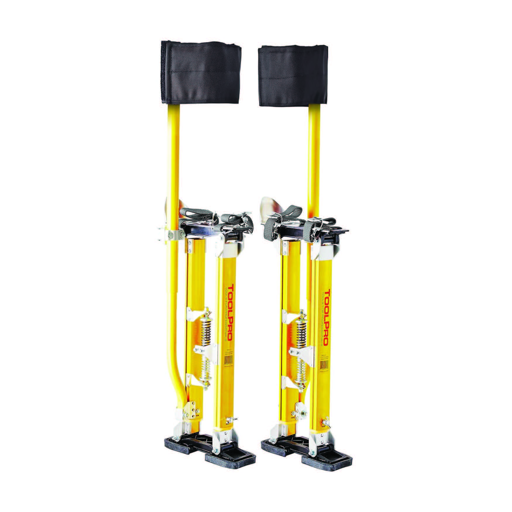 pair of toolpro magnesium stilts for construction