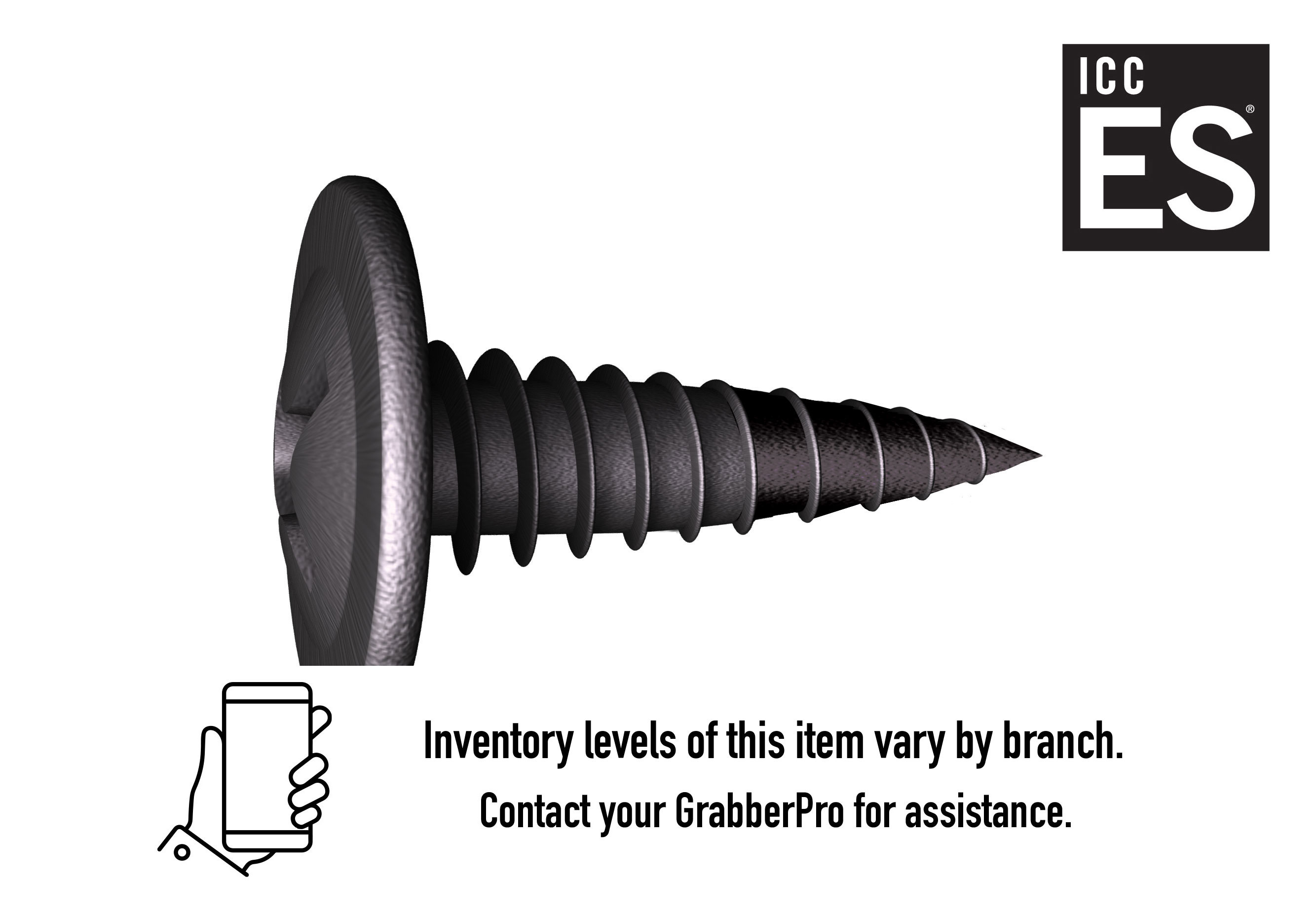 7 x 9/16-in Phillips, Modified Truss Head, Fine Thread, Vector™ Point Phosphate Screws (Bulk)