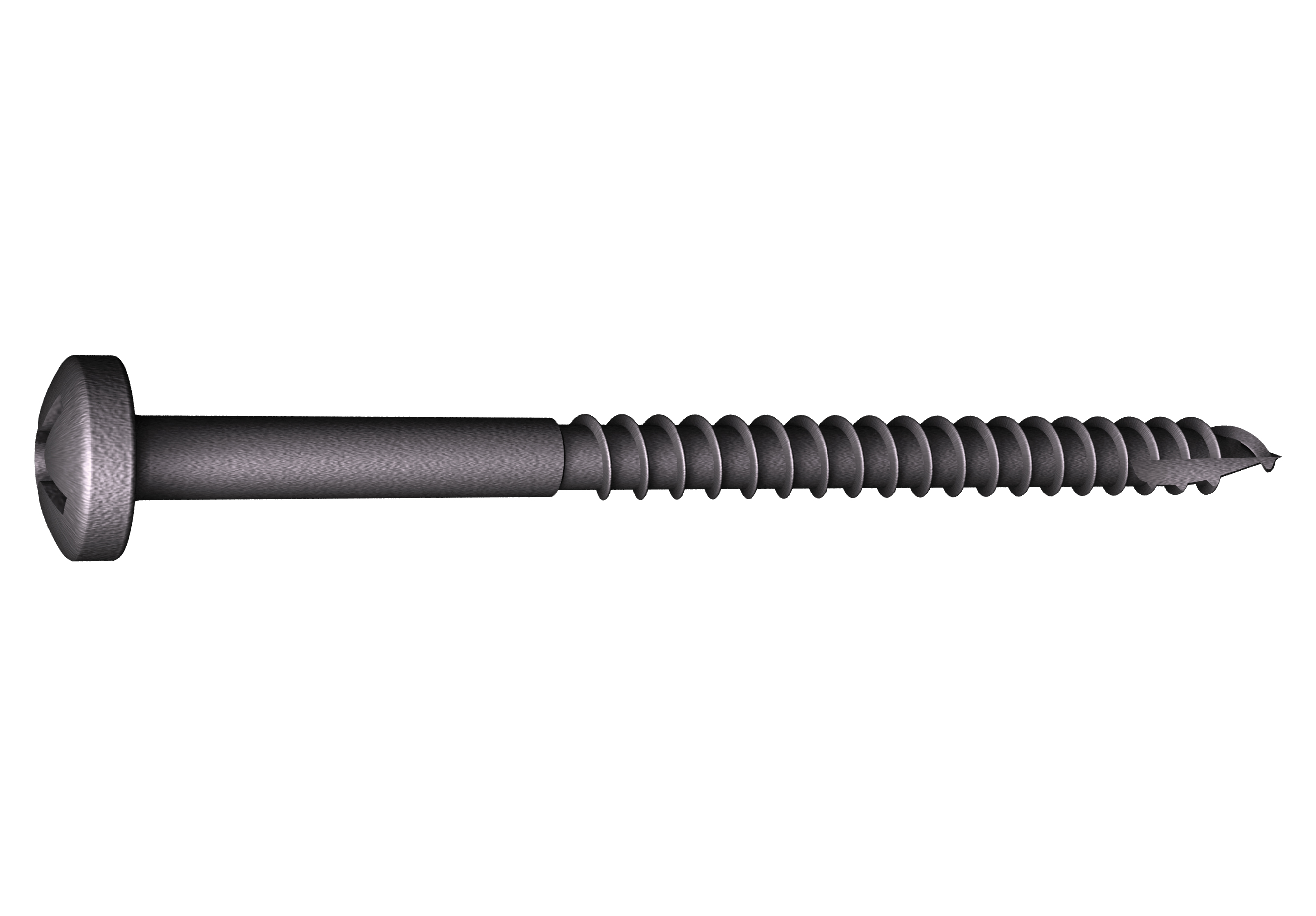 thumbnail image 2 of Rok #8 X 1-1/4" Phillips Pan Head Wood Screws – Coarse Thread, Black Phosphate/Wax, 100-Pack 2 of 5