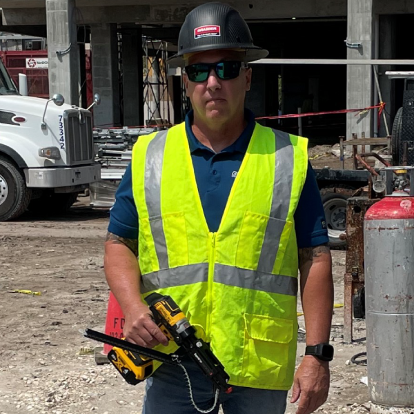 Photo of a Grabber Representative on a jobsite